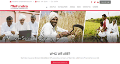 Desktop Screenshot of mahindrainsurance.com